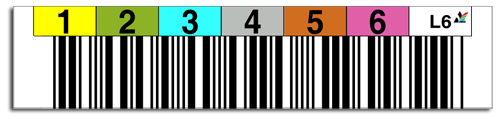 Tri-Optic Label being scanned